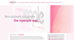 Desktop Screenshot of mpeople-recruitment.com