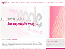 Tablet Screenshot of mpeople-recruitment.com